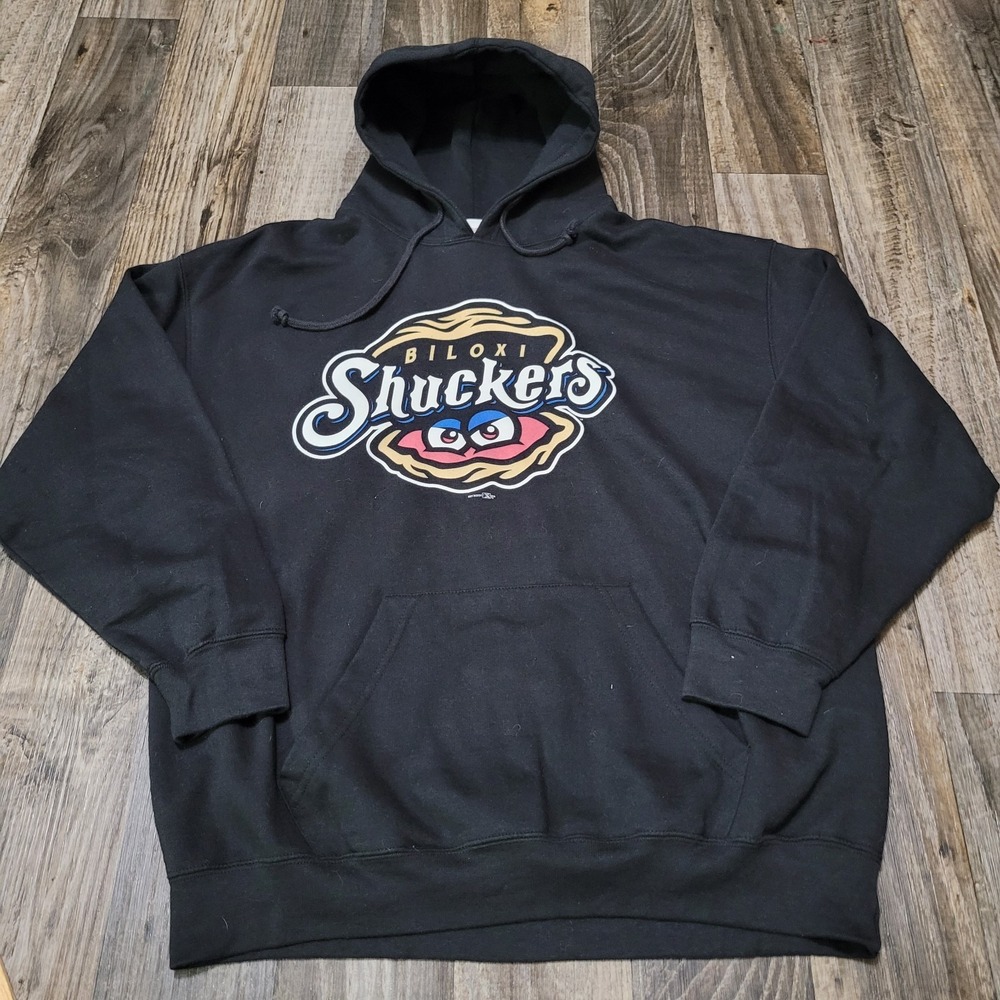Biloxi Shuckers Hoodie Pullover Sweatshirt Mens XL Minor League Baseball